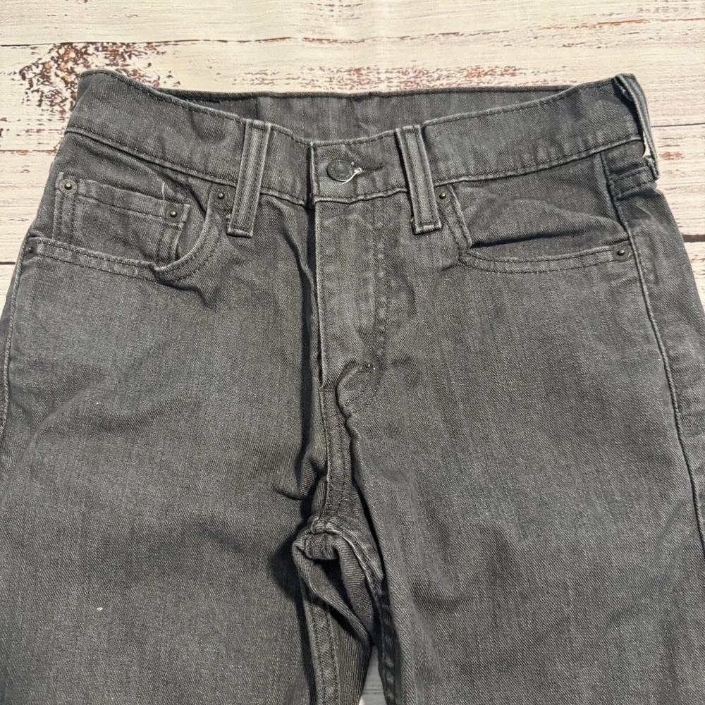 Levis 511 Jeans Black Denim Straight Fit Men's Size 29x30 (Fits 29x27)‎